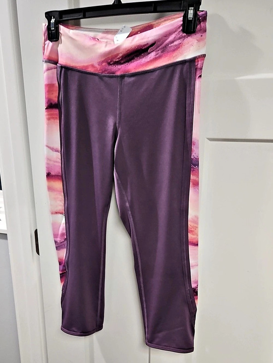 tek gear Pants - Tek Gear DryTek Abstract Athletic Leggings in Purple & Pink Size Large